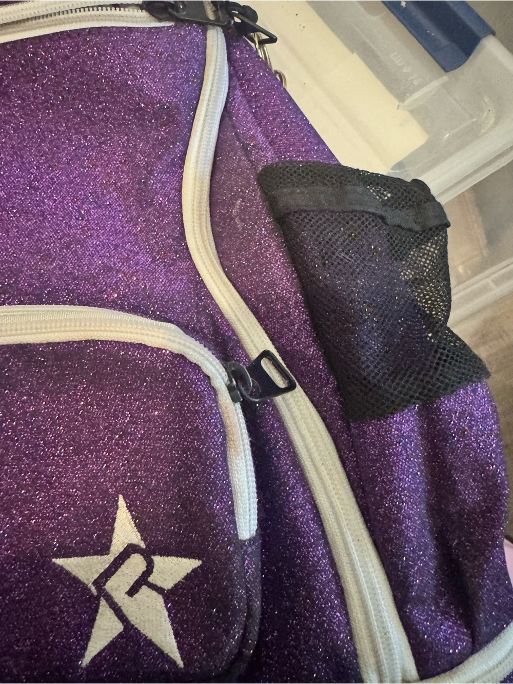REBEL ATHLETICS cheerleader purple glitter baby dream bag💜 - Picture 2 of 4